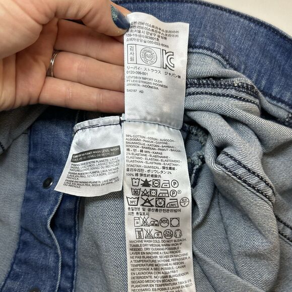 Vintage Levis Denim Vest Women Medium Blue Jean Y2K Med Wash Faded Trucker - Picture 6 of 9